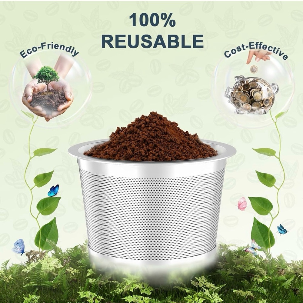 Reusable Stainless Steel Coffee Capsule - 2 Pack - Picture 5 of 9